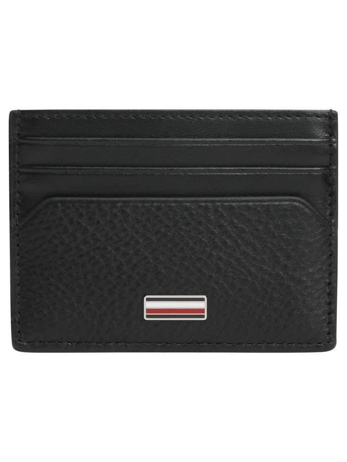 Porte-cartes en cuir noir...