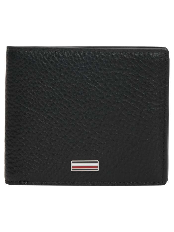Portefeuille en cuir noir à...