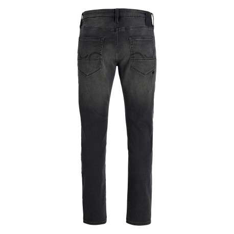 Jean noir uni avec une coupe slim muni d'un zip et d'un bouton - Image 2