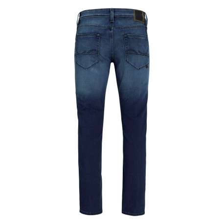 Jean indigo avec une coupe slim muni d'un zip et d'un bouton - Image 2