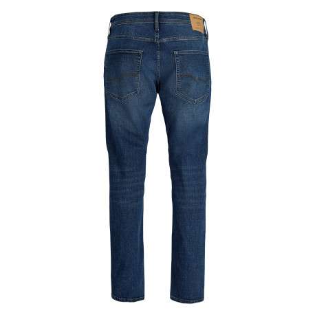 Jean indigo avec une coupe slim muni d'un zip et d'un bouton - Image 2