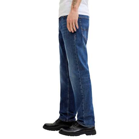 Jean indigo avec une coupe slim muni d'un zip et d'un bouton - Image 6