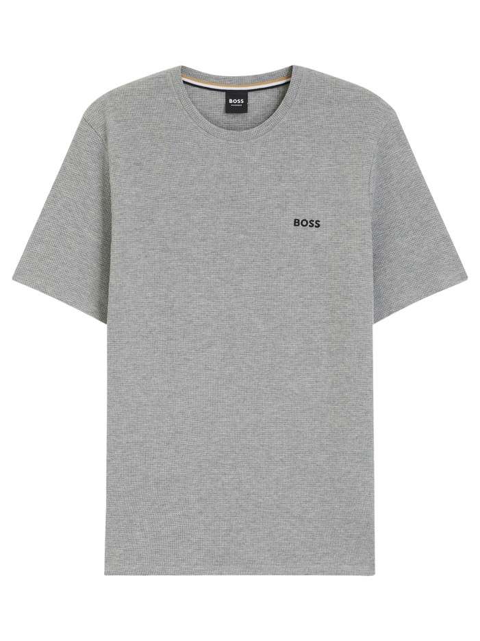 T-shirt gris uni avec une...