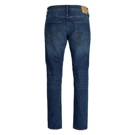 Jean indigo avec une coupe slim muni d'un zip et d'un bouton - Image 2