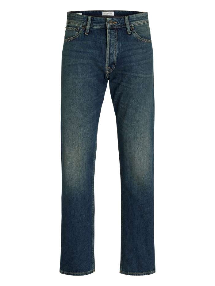 Jean indigo en coton avec...