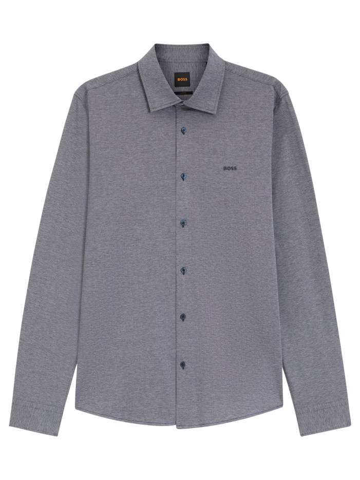 Chemise en coton indigo...