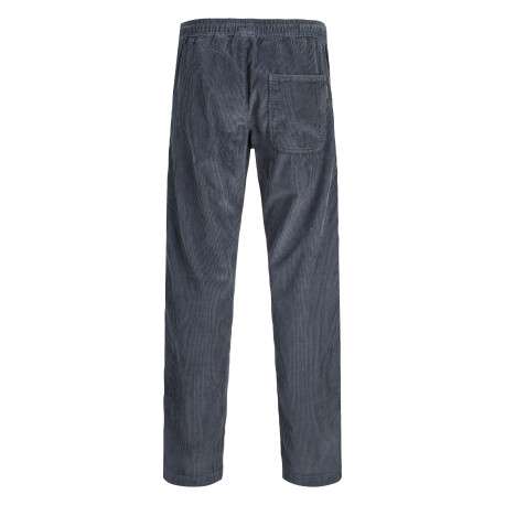 Pantalon chino en coton biologique ardoise uni avec une coupe droite - Image 2