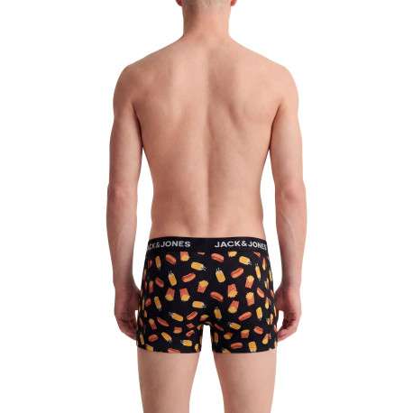 Lot de 3 Boxers classiques en coton biologique noirs à motifs - Image 2