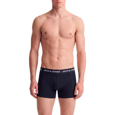 Lot de 3 Boxers classiques en coton biologique noirs à motifs - Image 3