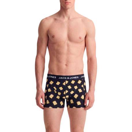 Lot de 3 Boxers classiques en coton biologique noirs à motifs - Image 4