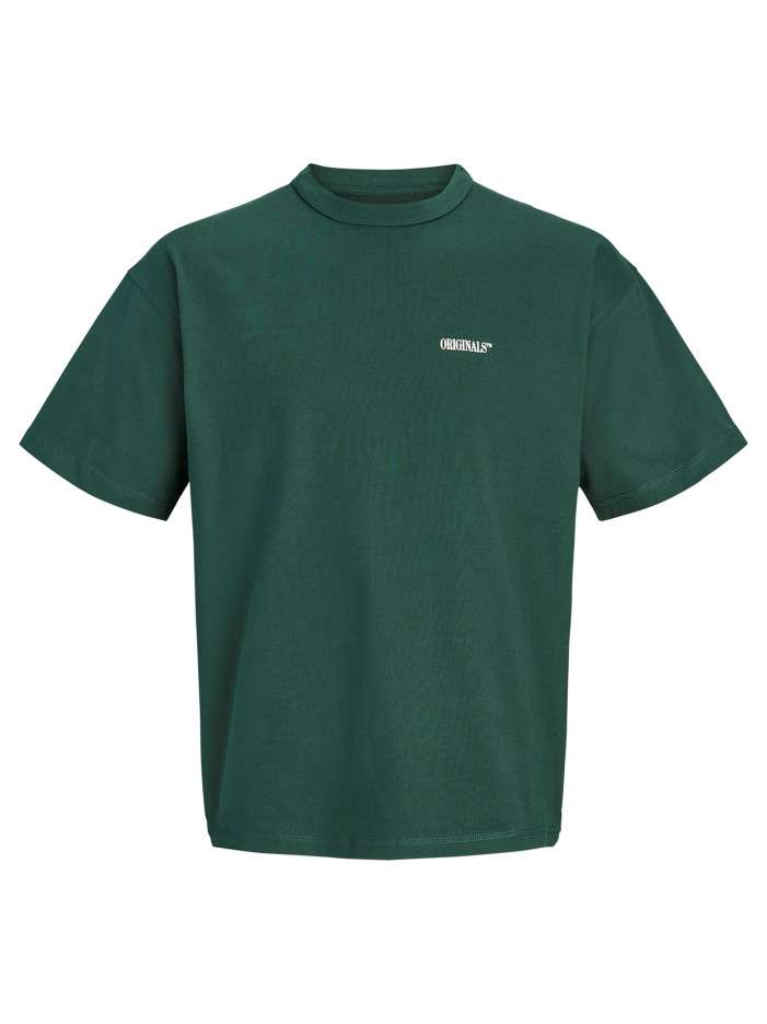T-shirt en coton vert à...