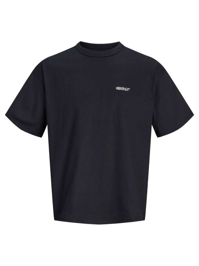 T-shirt en coton noir à...