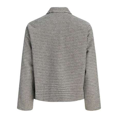Surchemise écrue à motifs avec une coupe droite et un col à revers - Image 2