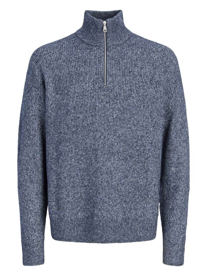 Pull bleu uni avec une...