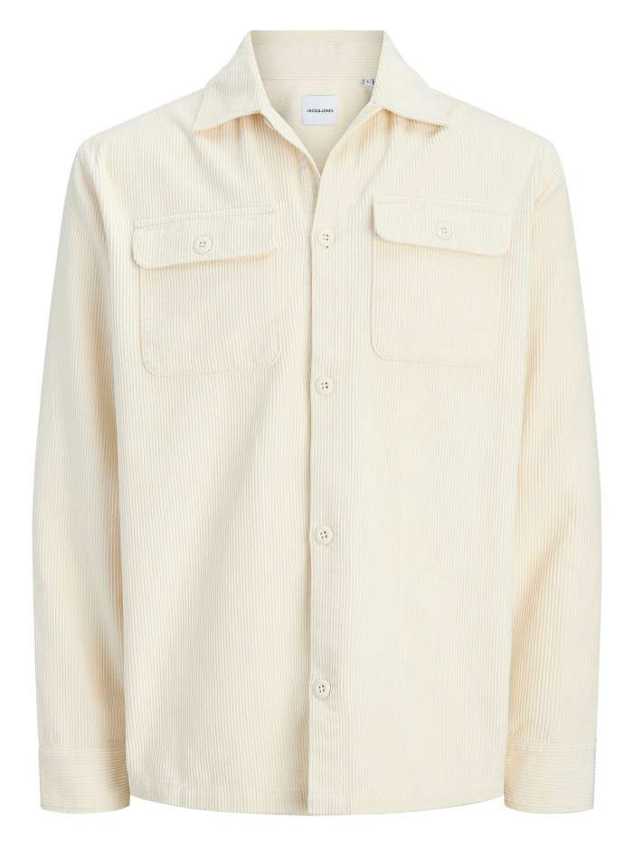 Chemise en coton écrue unie...