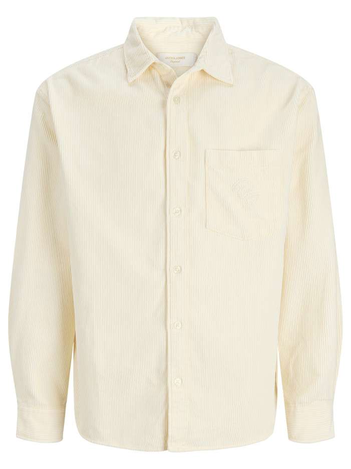 Chemise en coton écrue unie...