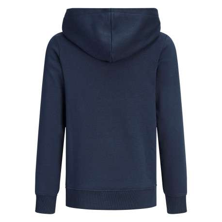 Sweat marine à imprimé avec une coupe droite et un col à capuche - Image 2