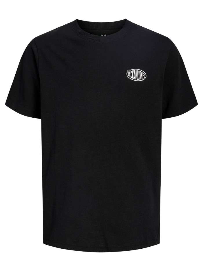T-shirt en coton noir à...