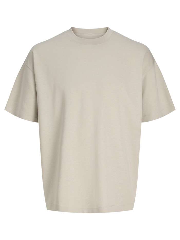 T-shirt beige uni avec une...