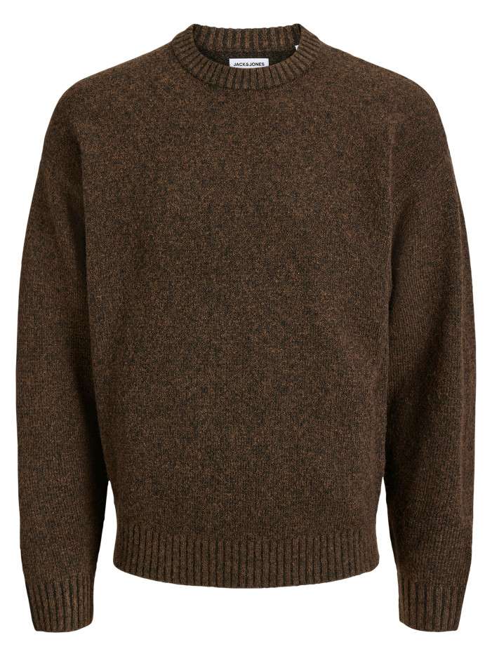 Pull chocolat uni avec une...
