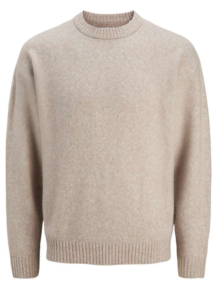 Pull beige uni avec une...