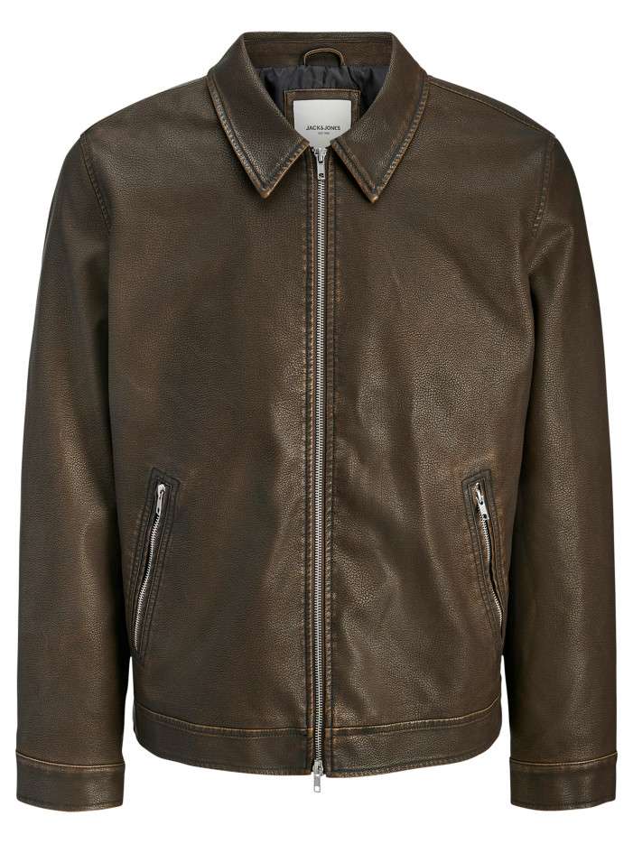 Blouson chocolat uni avec...