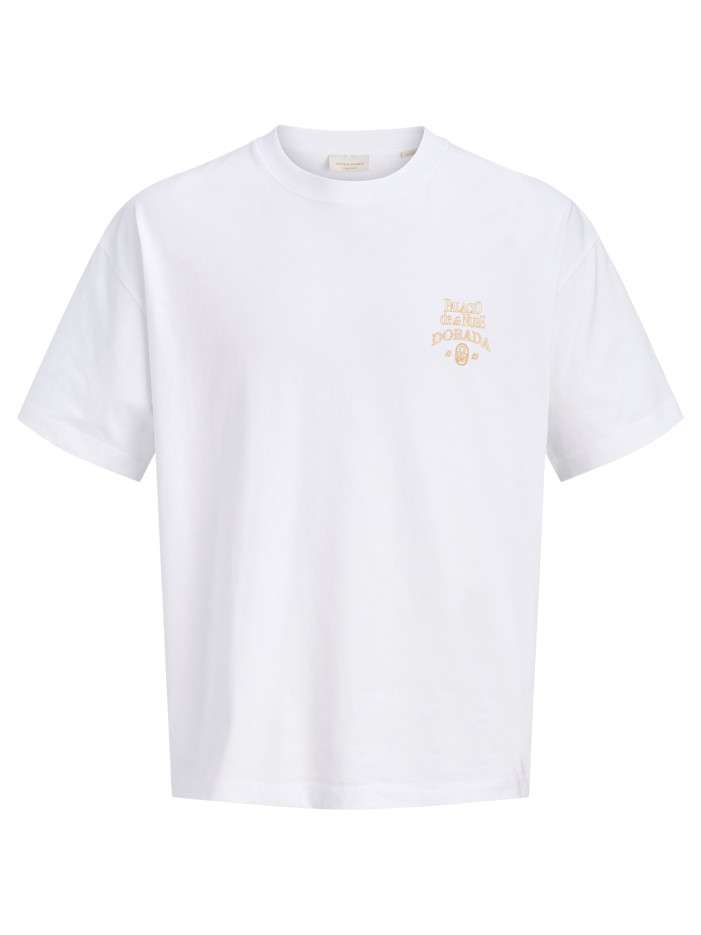 T-shirt en coton blanc à...