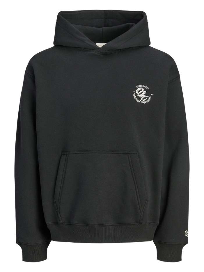 Sweat noir à imprimé avec...