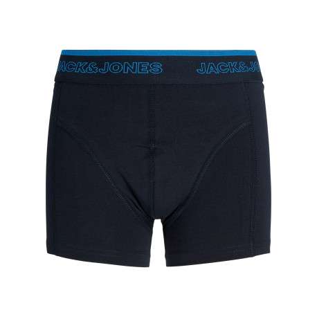 Lot de 3 Boxers classique en coton biologique marine uni avec taille élastiquée - Image 4