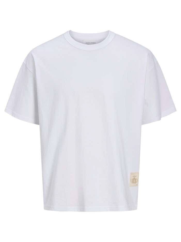 T-shirt en coton blanc à...