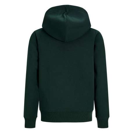 Sweat sapin uni à capuche avec une coupe droite et des manches longues - Image 2