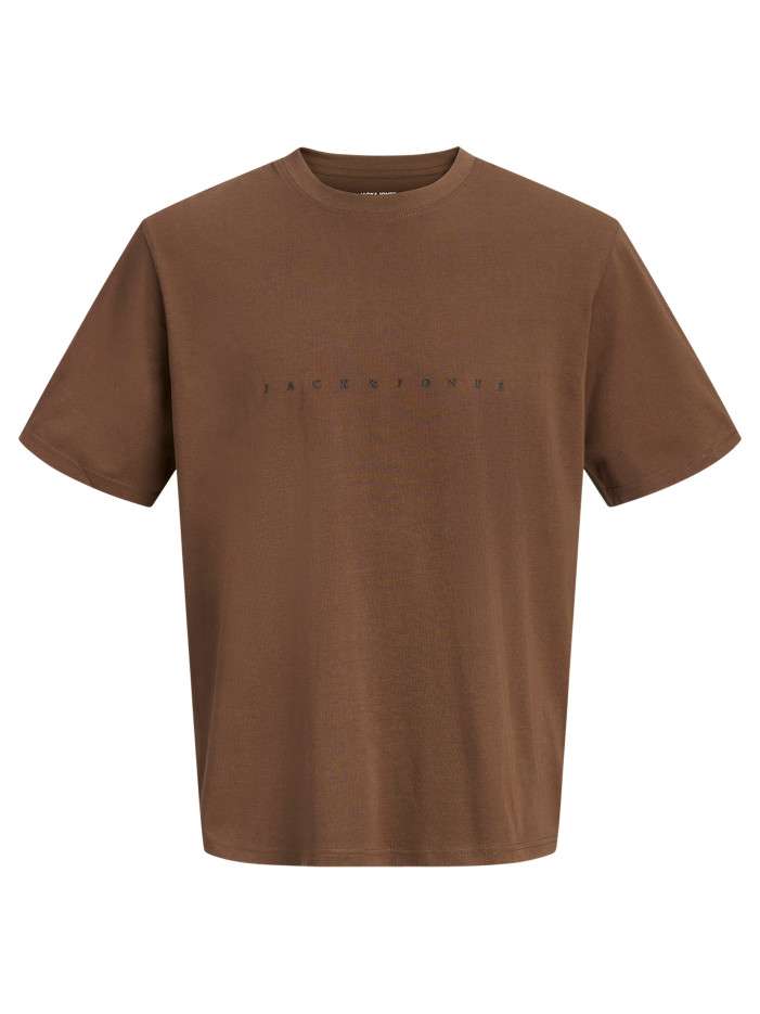 T-shirt en coton chocolat...