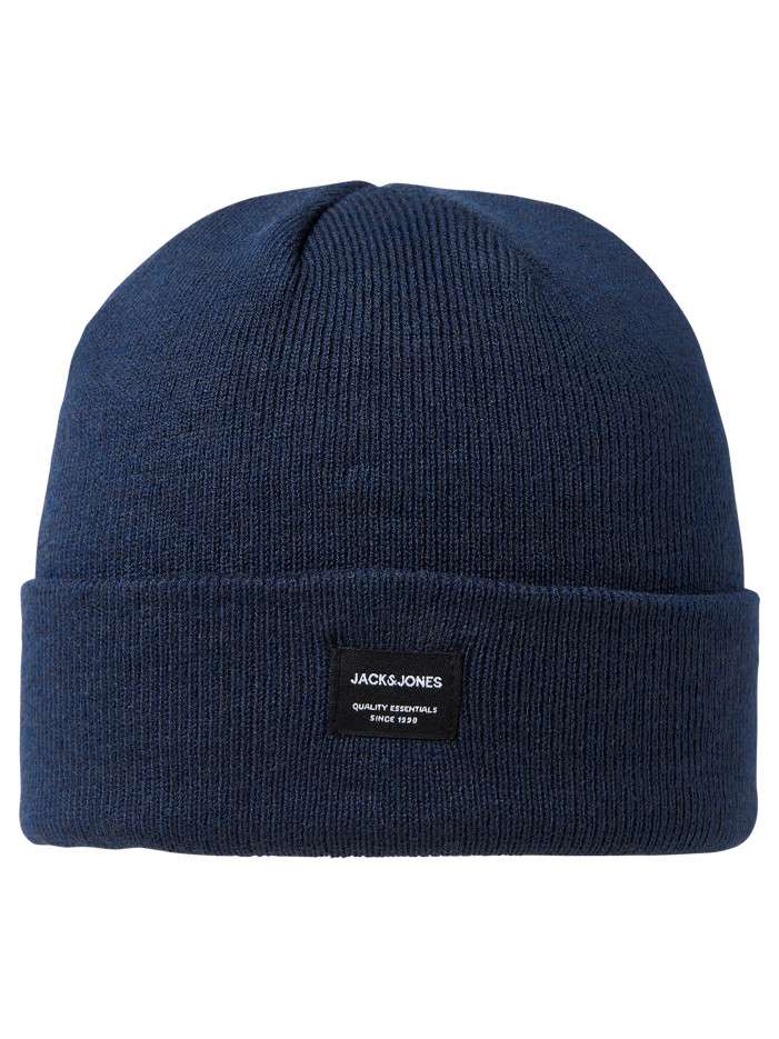 Bonnet marine uni en maille...