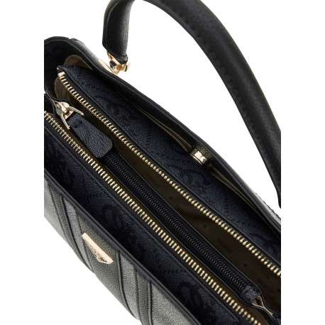 Sac porté mains noir avec imprimé monogramme et muni de 2 anses - Image 3