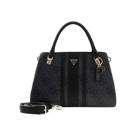 Sac porté mains noir avec imprimé monogramme et muni de 2 anses - Image 4