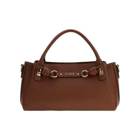 Sac camel uni avec un zip et des boutons à pression muni de 2 anses