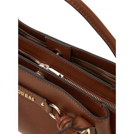 Sac camel uni avec un zip et des boutons à pression muni de 2 anses - Image 3