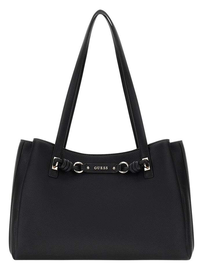 Sac shopping noir uni avec...