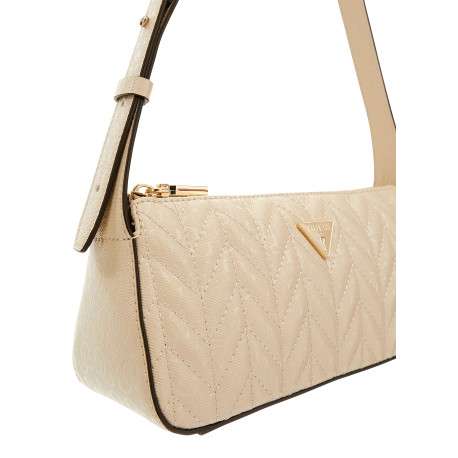 Mini sac beige avec imprimé monogramme et muni d'une anse ajustable - Image 4
