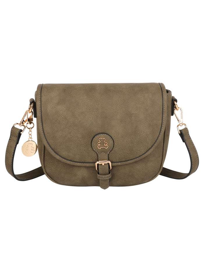 Sac à bandoulière kaki uni...
