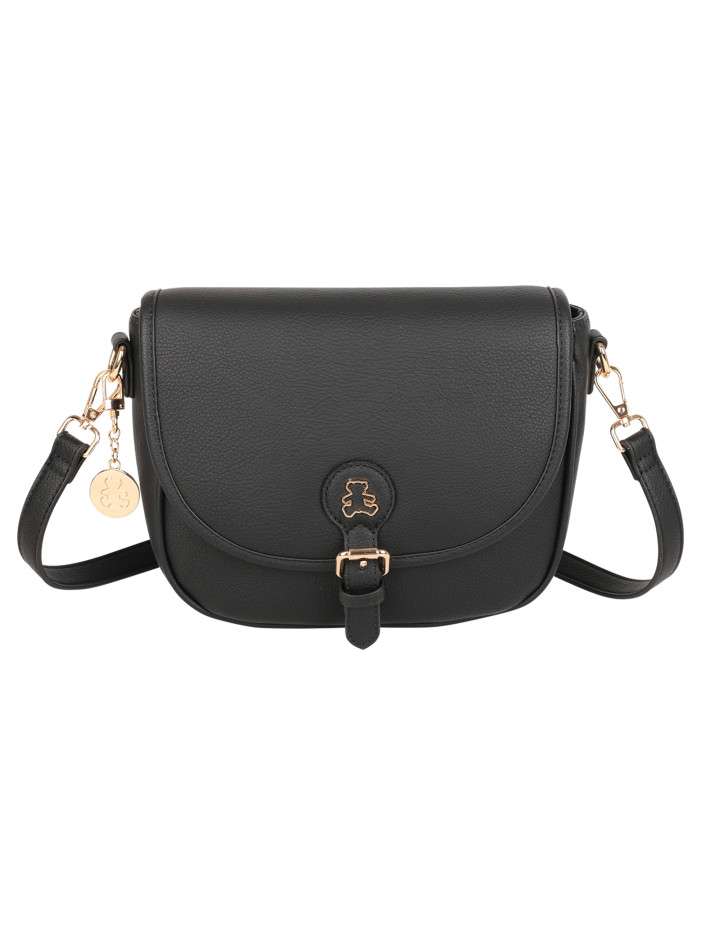 Sac à bandoulière noir uni...