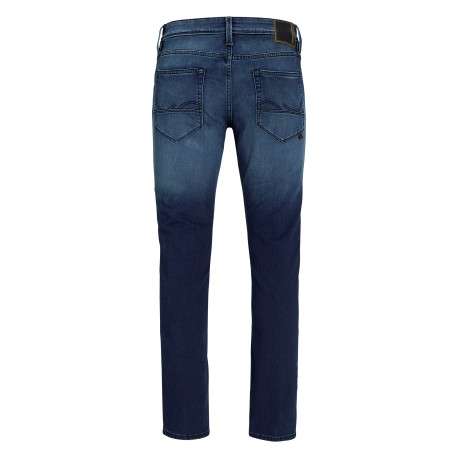 Jean indigo avec une coupe slim muni d'un zip et d'un bouton - Image 2