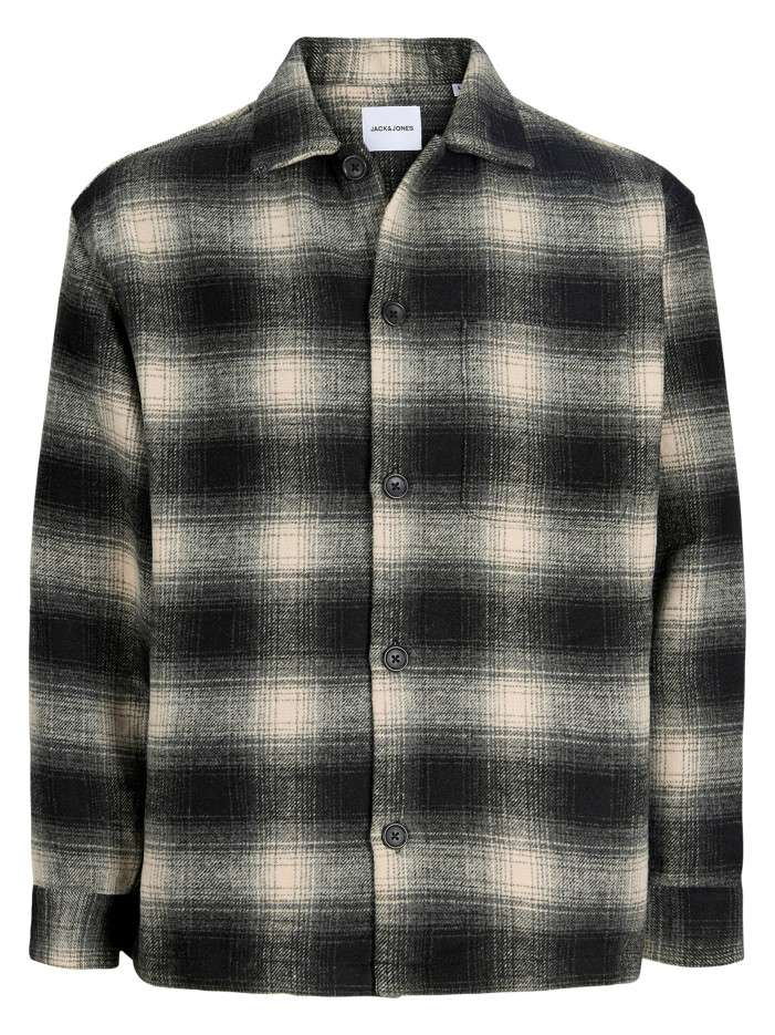 Chemise noire à carreaux...