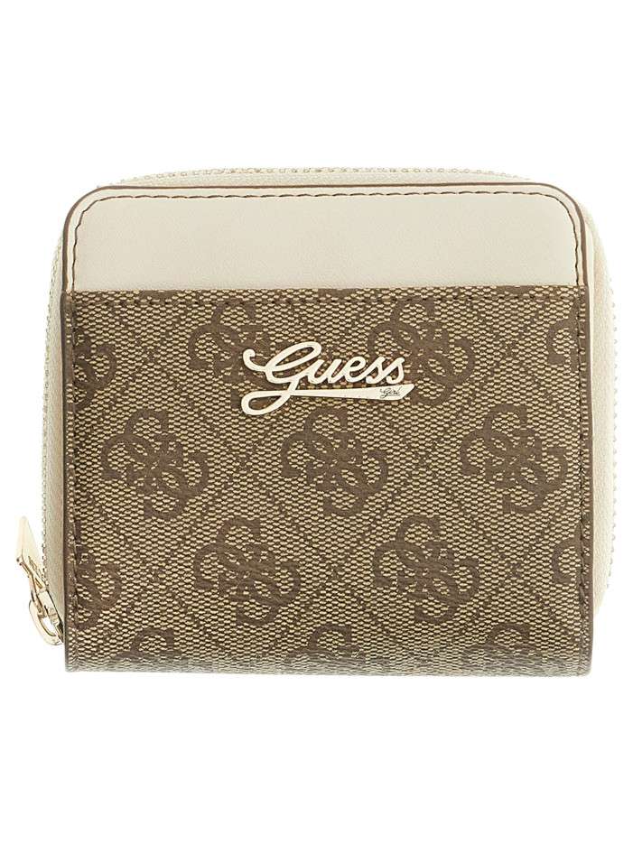 Portefeuille beige à...