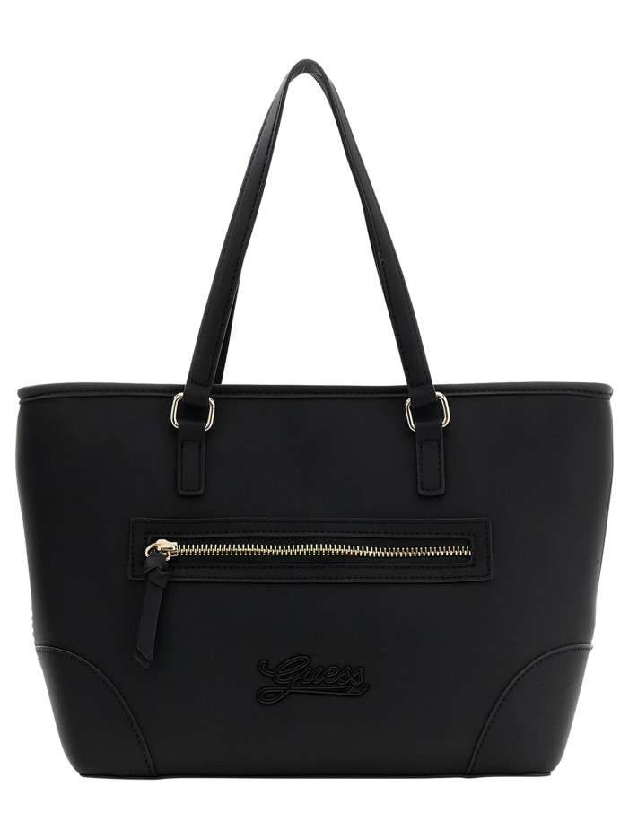 Sac shopping noir uni avec...