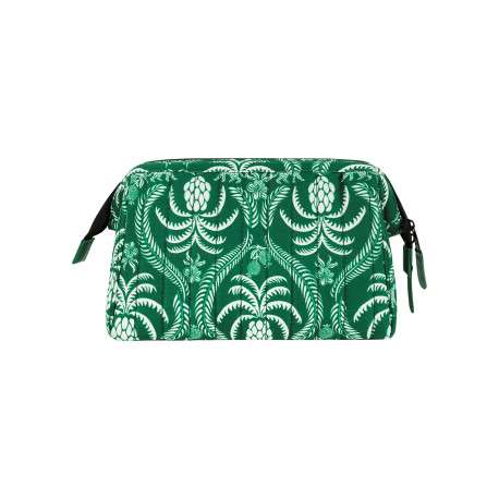 Trousse Travel Kit M Mardin verte zippée pourvue de motifs tropicaux - Image 3