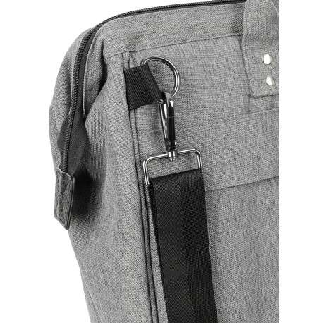 Sac ordinateur Messenger Getaria anthracite pourvu d'une bandoulière amovible - Image 5
