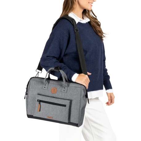 Sac ordinateur Messenger Getaria anthracite pourvu d'une bandoulière amovible - Image 6