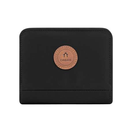 Portefeuille Wallet S Cambridge noir pourvu d'une fermeture zippée