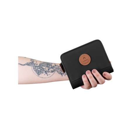 Portefeuille Wallet S Cambridge noir pourvu d'une fermeture zippée - Image 4
